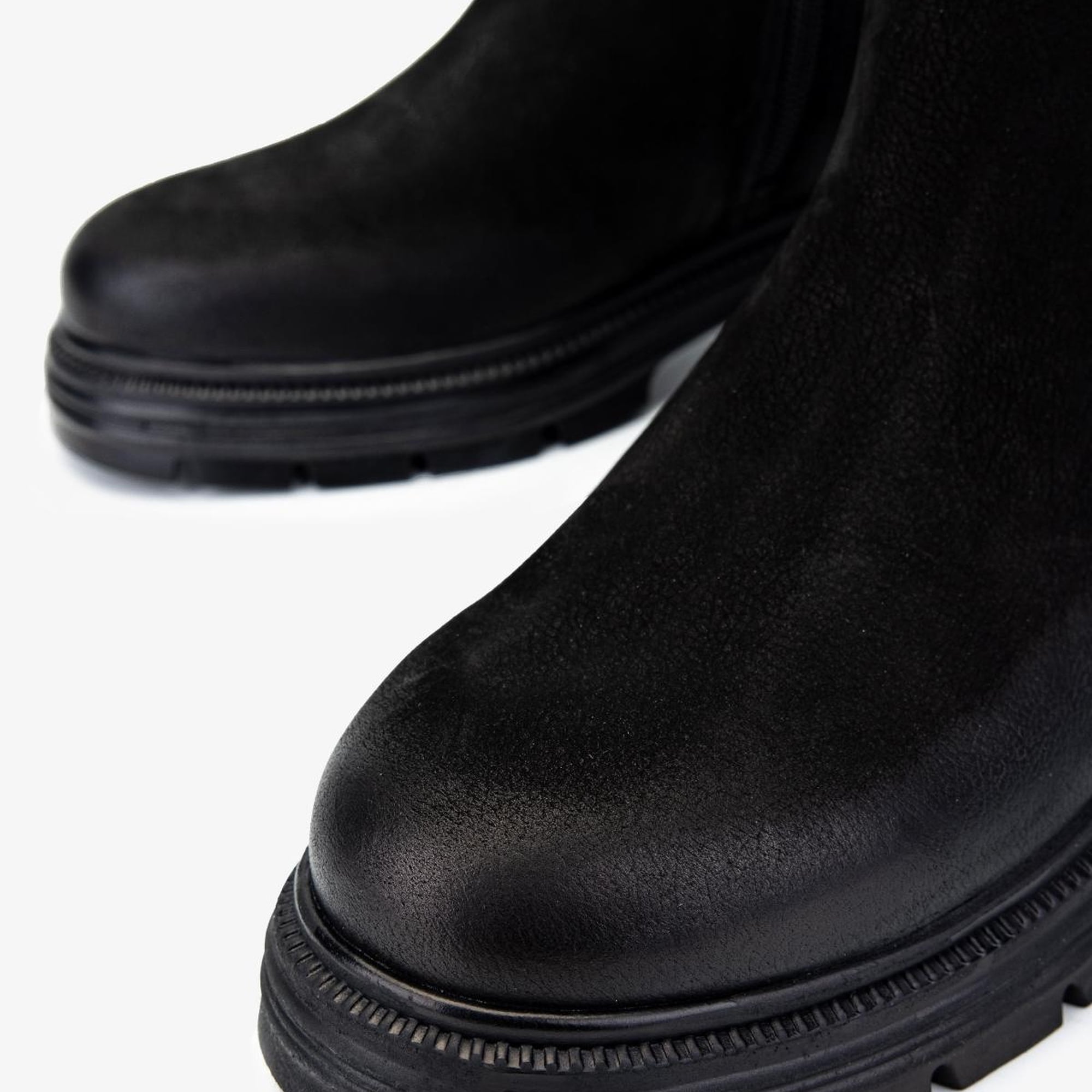 Valmenti Kadın Hakiki Deri Siyah Nubuk Casual Çizme