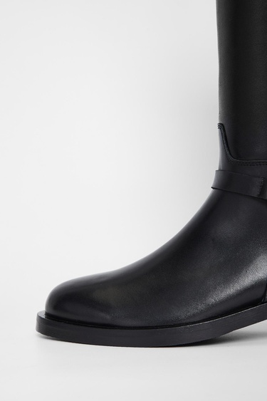  Valmenti Shaula Kadın Siyah Hakiki Deri Çizme