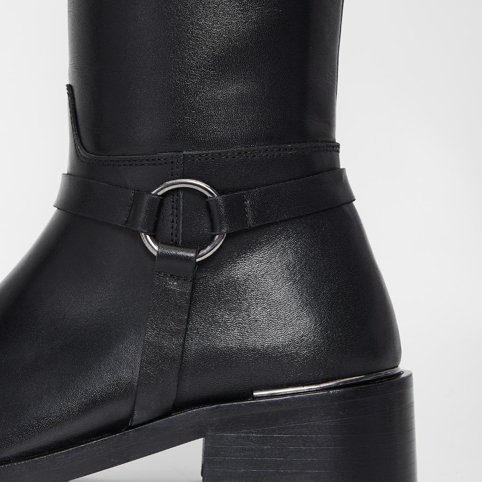 Valmenti Shaula Kadın Siyah Hakiki Deri Çizme