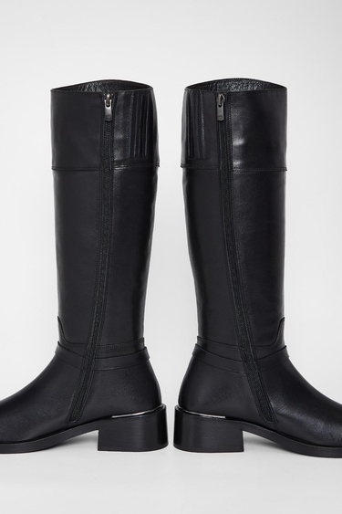  Valmenti Shaula Kadın Siyah Hakiki Deri Çizme