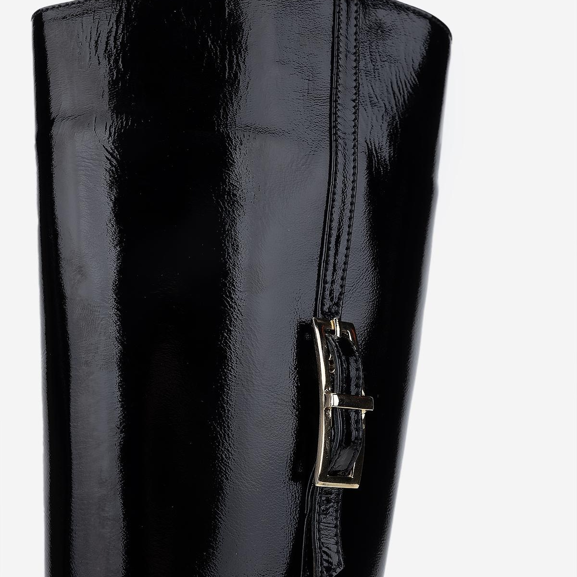 Valmenti Kadın Siyah Rugan Casual Çizme