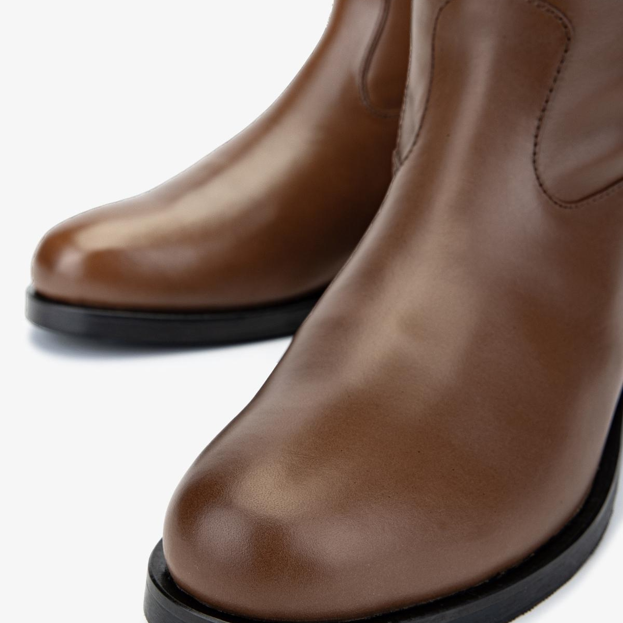 Valmenti Kadın Taba Deri Casual Çizme