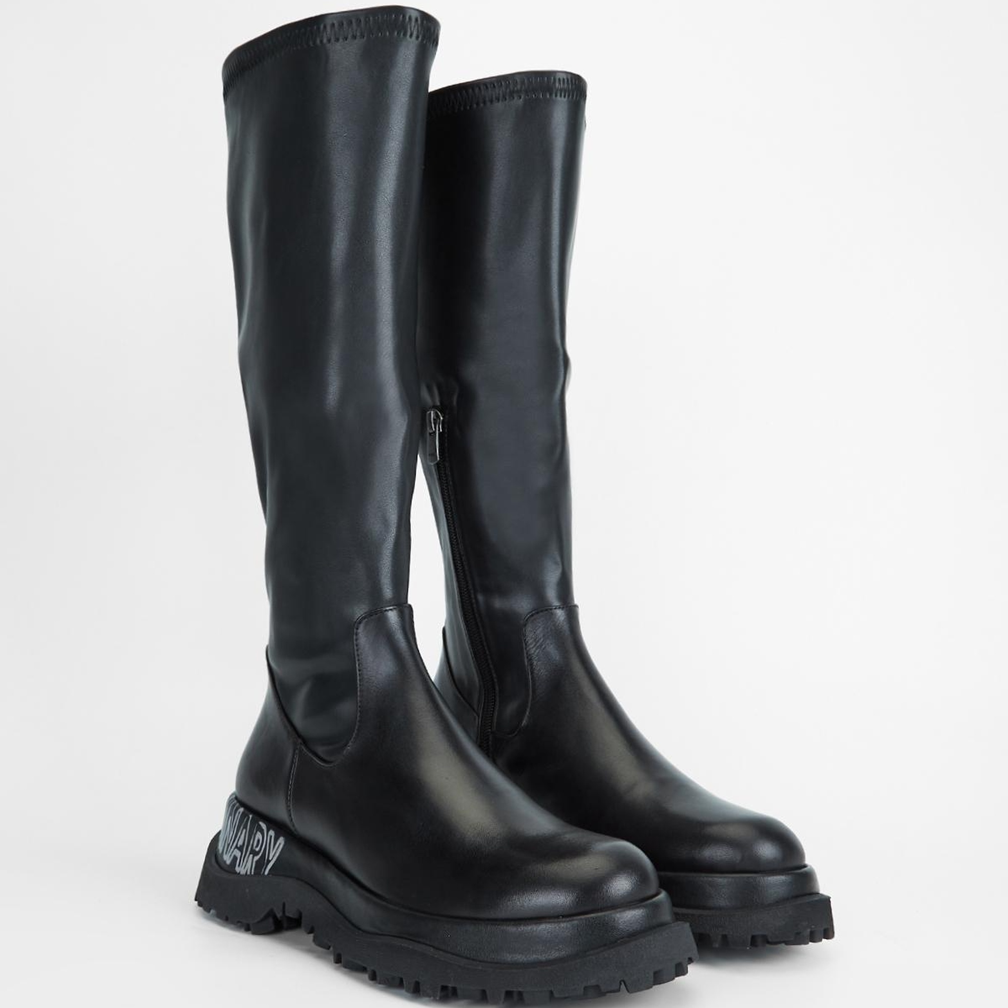 Valmenti Kadın Siyah Hakiki Deri Çizme