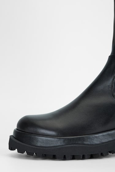  Valmenti Kadın Siyah Hakiki Deri Çizme
