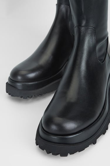  Valmenti Kadın Siyah Hakiki Deri Çizme