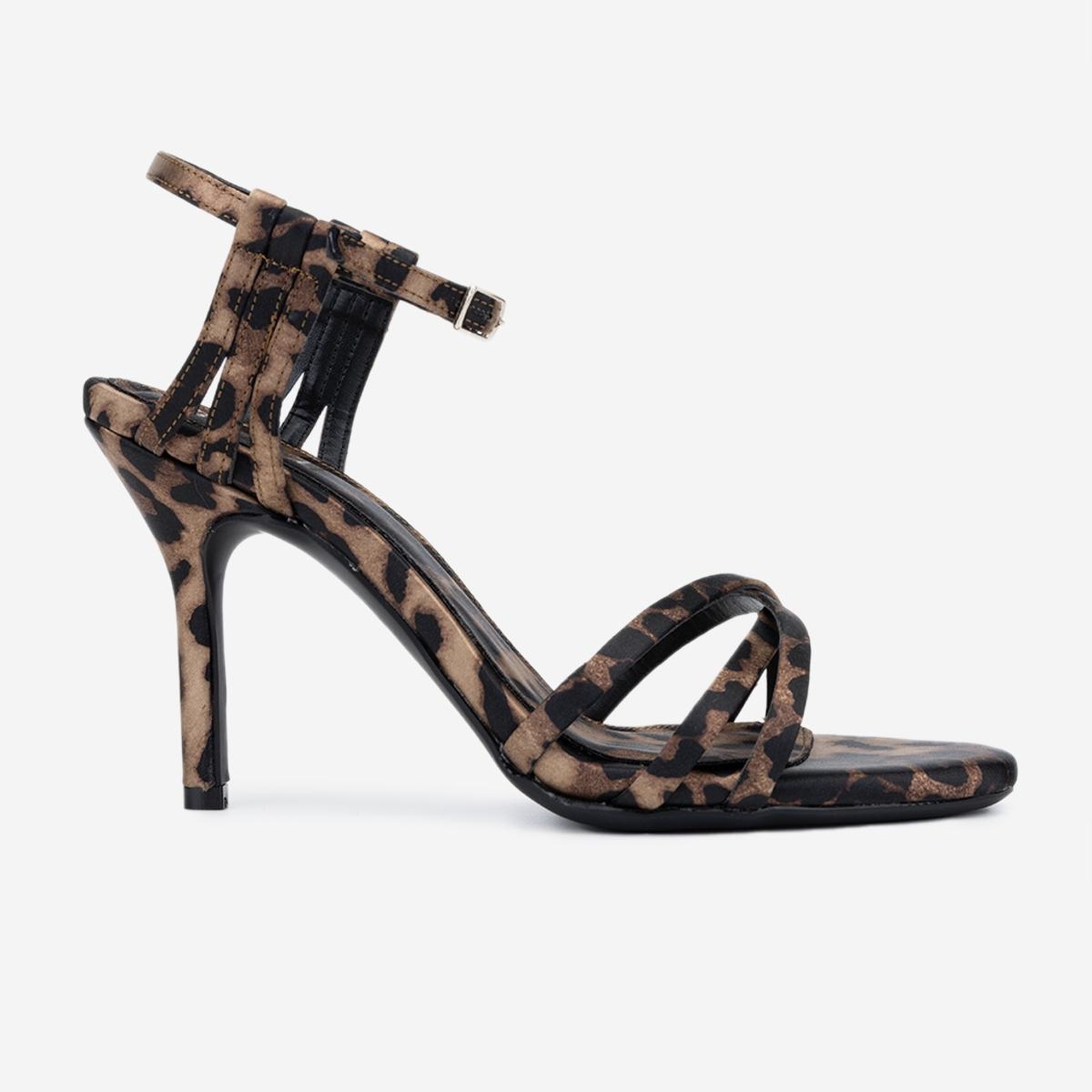 Valmenti Zeno Kadın leopar Hakiki Deri Topuklu Sandalet