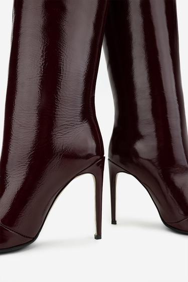  Valmenti Kadın Hakiki Deri Topuklu Çizme