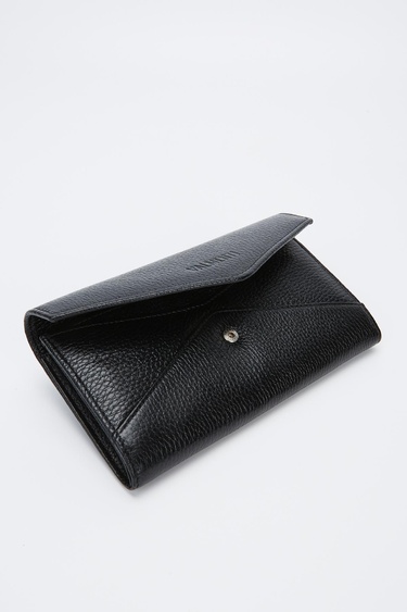  Valmenti Kadın Siyah Hakiki Deri GÜNLÜK Cuzdan,Kartlık,Anahtarlık