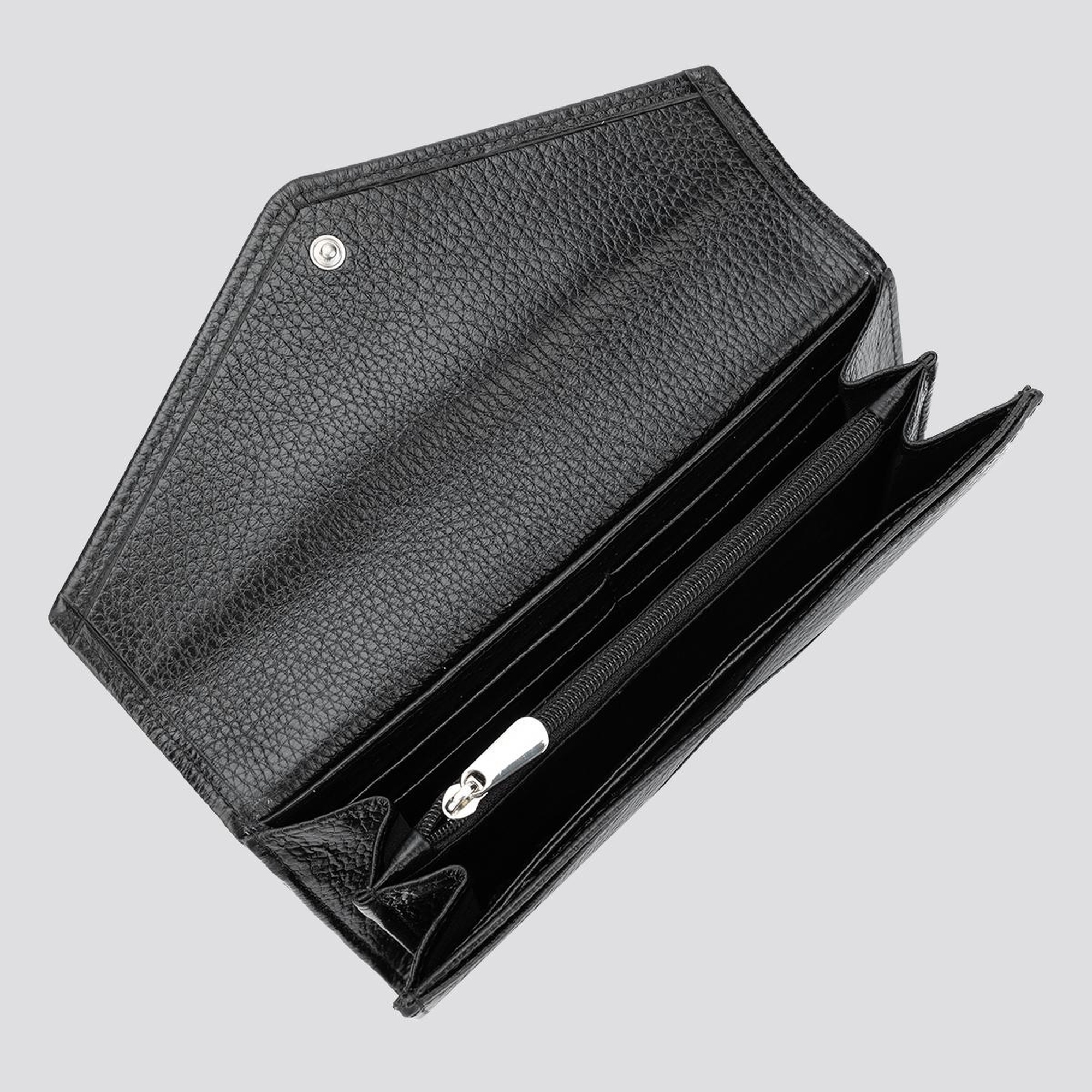 Valmenti Kadın Siyah Hakiki Deri GÜNLÜK Cuzdan,Kartlık,Anahtarlık