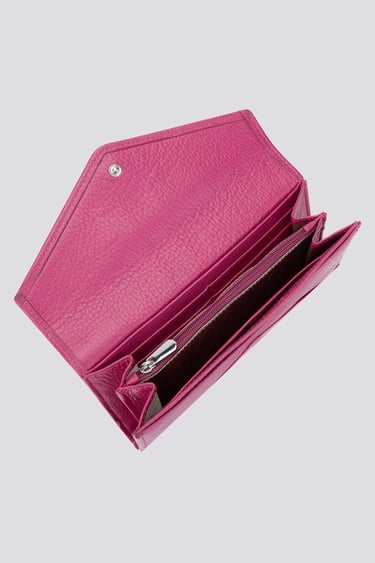  Valmenti Kadın Fuşya Hakiki Deri GÜNLÜK Cuzdan,Kartlık,Anahtarlık