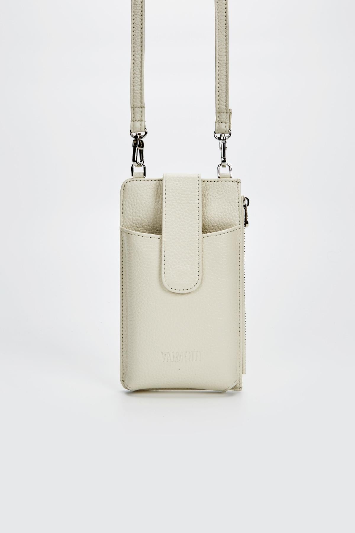  Valmenti Kadın Bej Hakiki Deri Cuzdan,Kartlık,Anahtarlık