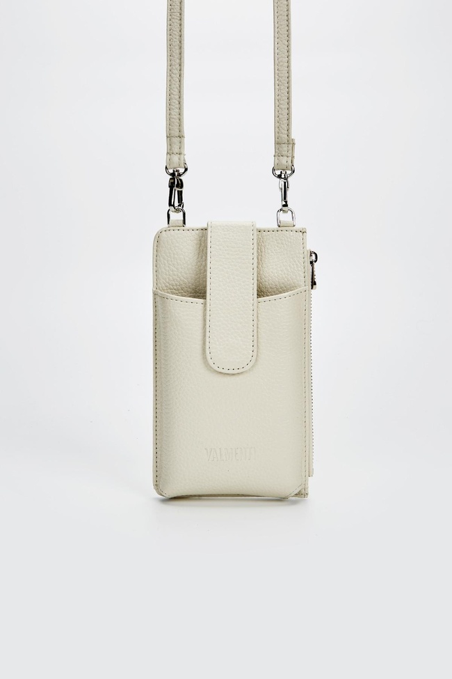  Valmenti Kadın Bej Hakiki Deri Cuzdan,Kartlık,Anahtarlık