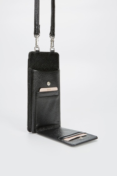  Valmenti Kadın Siyah Hakiki Deri GÜNLÜK Cuzdan,Kartlık,Anahtarlık