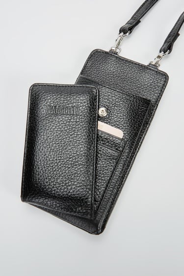  Valmenti Kadın Siyah Hakiki Deri GÜNLÜK Cuzdan,Kartlık,Anahtarlık