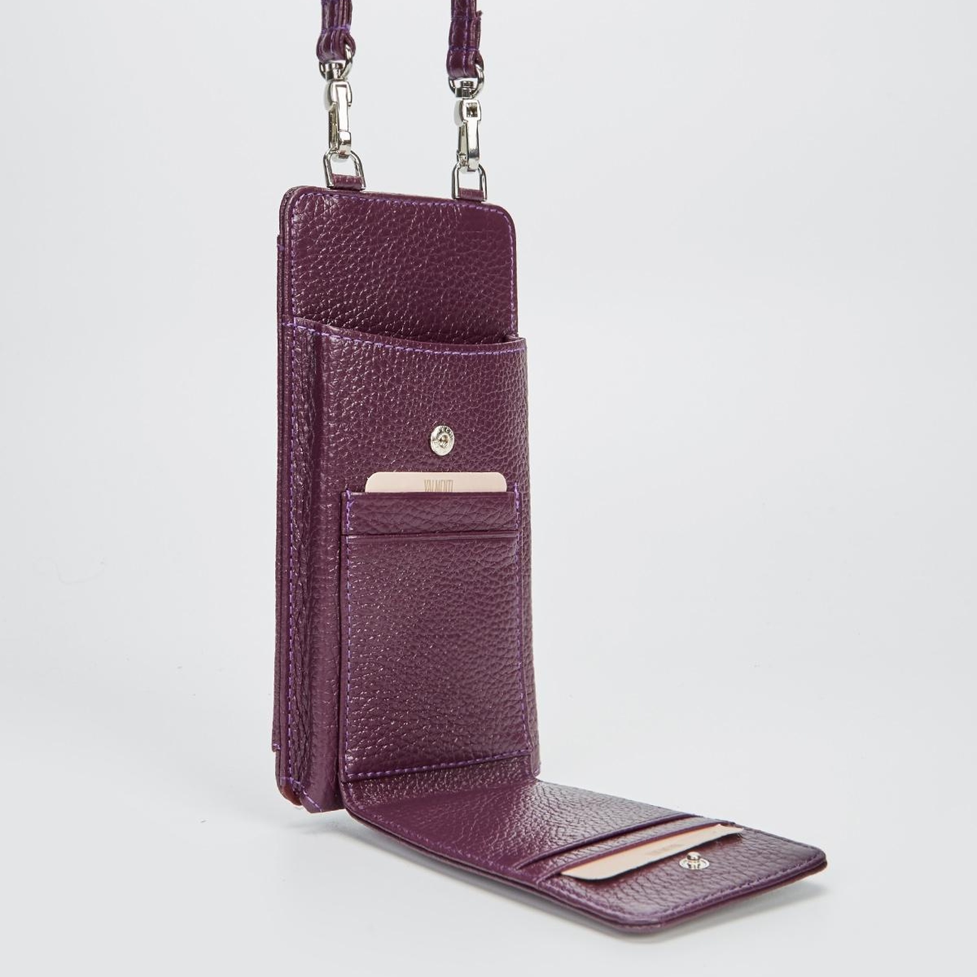 Valmenti Kadın Mor Hakiki Deri GÜNLÜK Cuzdan,Kartlık,Anahtarlık
