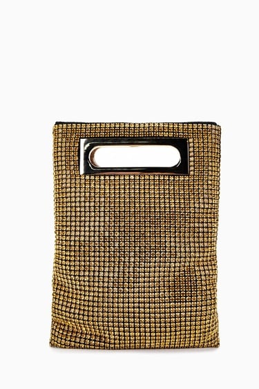  Valmenti Kadın Vegan Altın Omuz Çanta