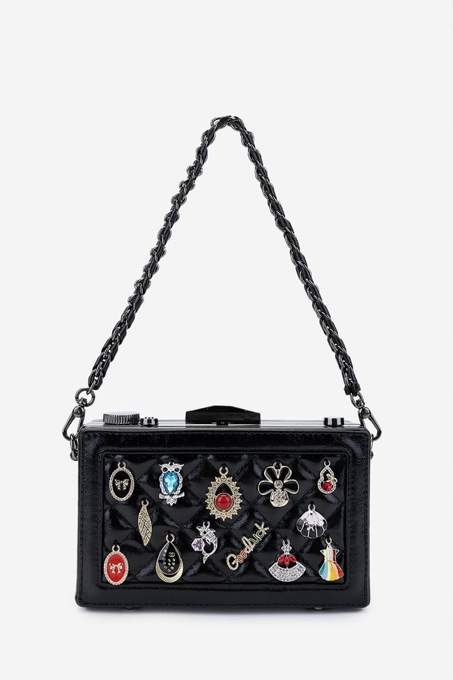  Valmenti Kadın Vegan Siyah Omuz Çanta