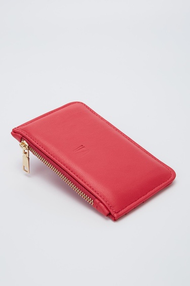  Valmenti Kadın Fuşya Hakiki Deri GÜNLÜK Cuzdan,Kartlık,Anahtarlık