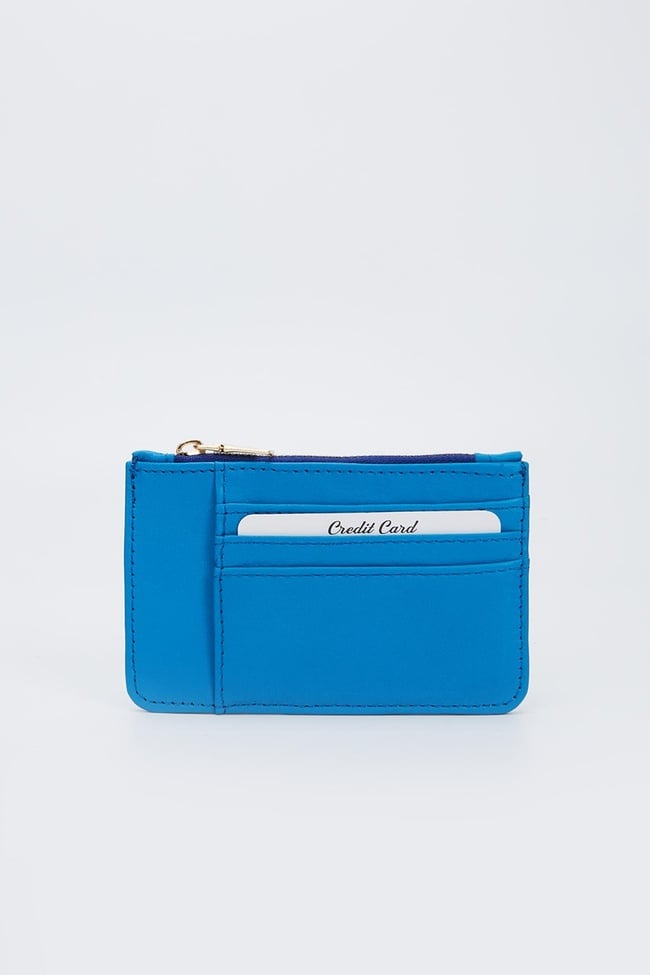  Valmenti Kadın Mavi Hakiki Deri GÜNLÜK Cuzdan,Kartlık,Anahtarlık