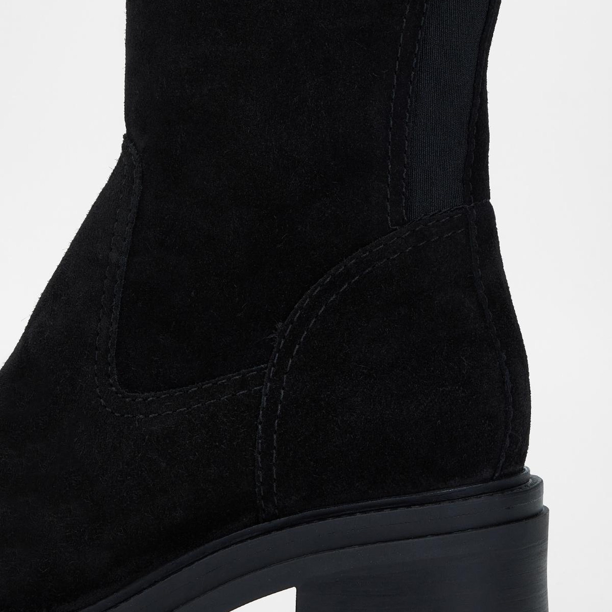 Valmenti Kadın Siyah Süet Hakiki Deri Çizme