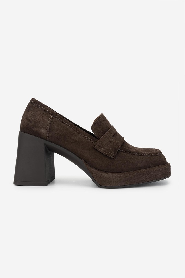  Valmenti Kadın Hakiki Deri Kahverengi Süet Makosen Ayakkabı