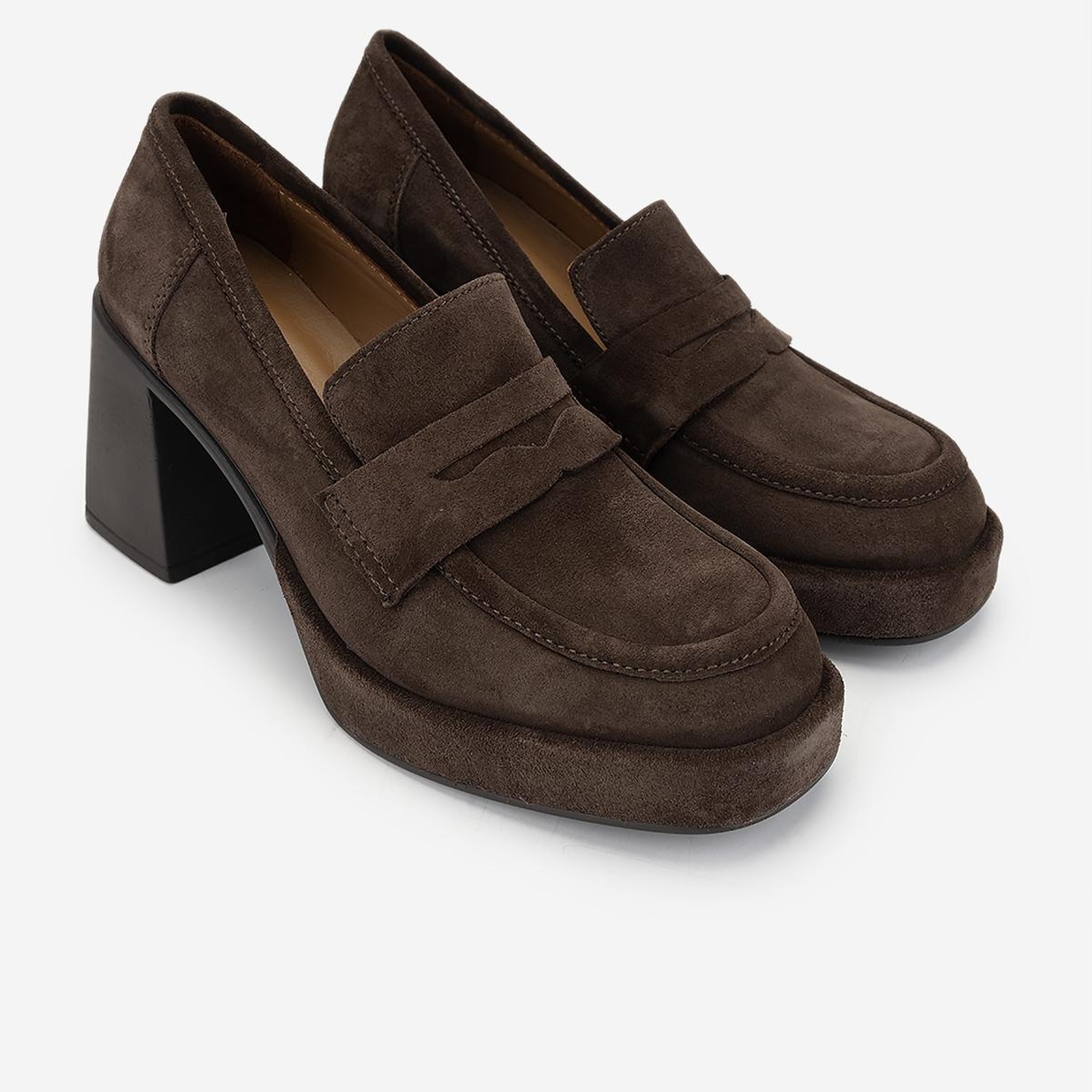 Valmenti Kadın Hakiki Deri Kahverengi Süet Makosen Ayakkabı