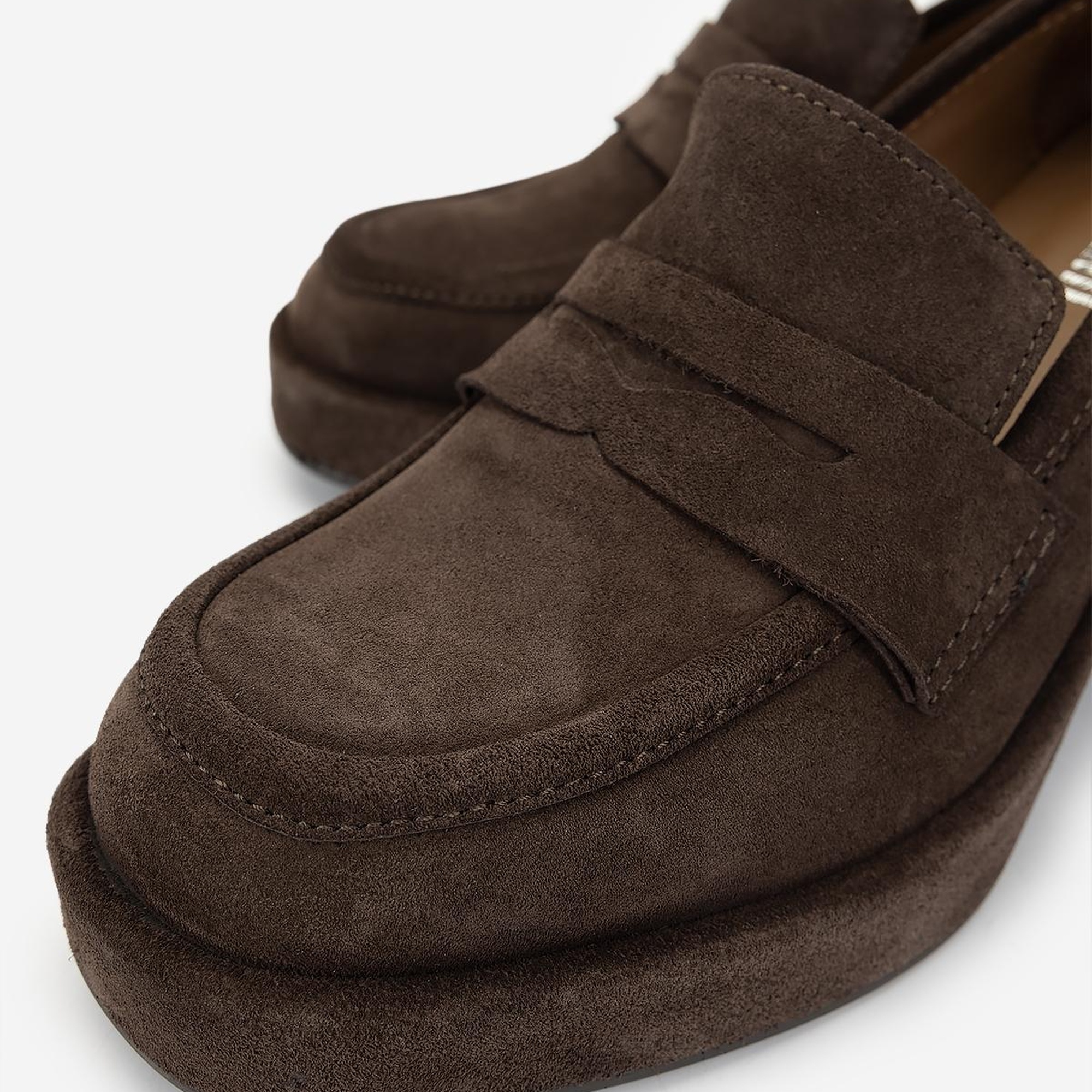 Valmenti Kadın Hakiki Deri Kahverengi Süet Makosen Ayakkabı