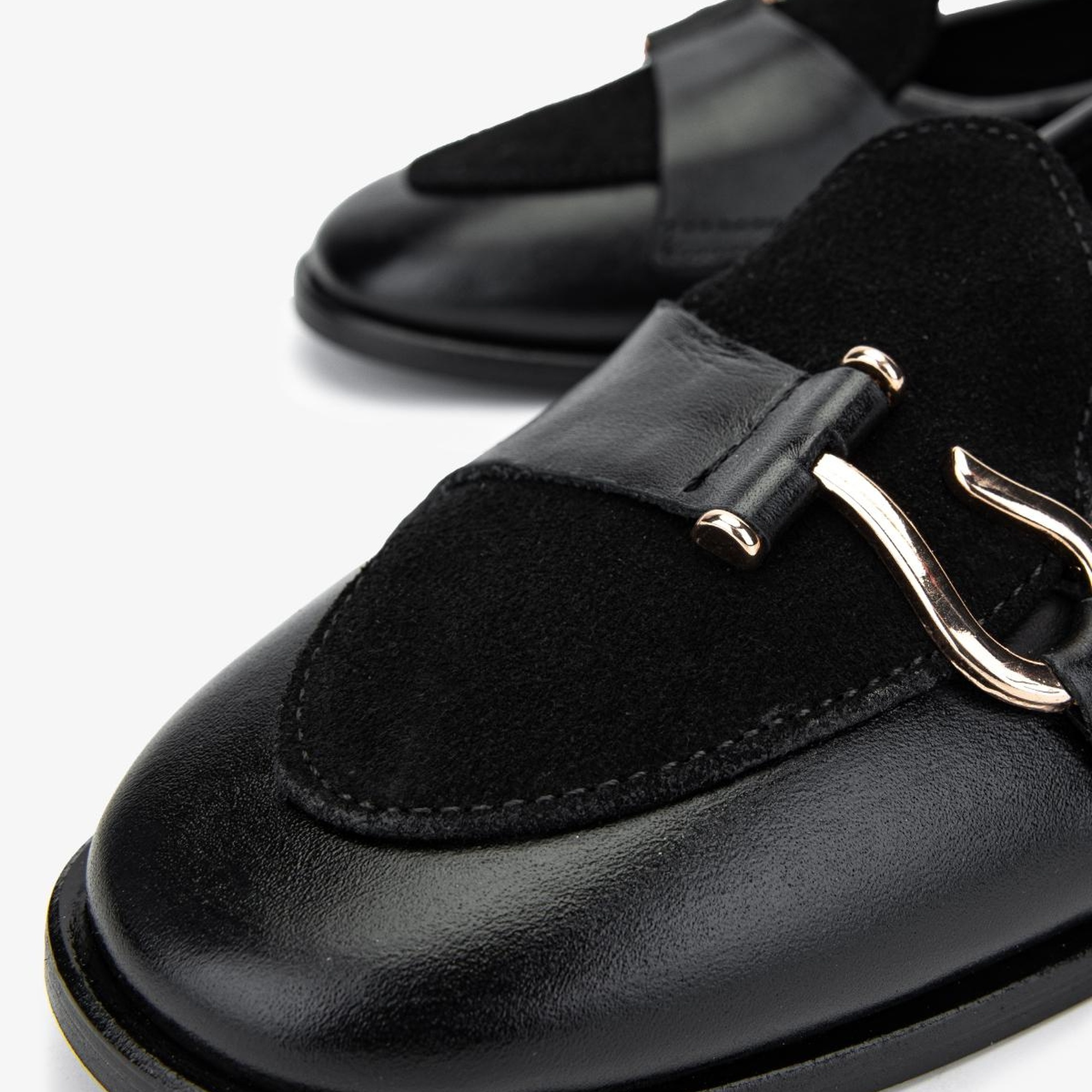 Valmenti Kadın Siyah Deri Loafer Ayakkabı