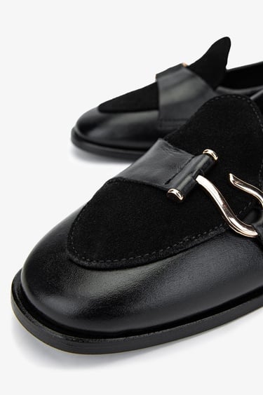  Valmenti Kadın Siyah Deri Loafer Ayakkabı