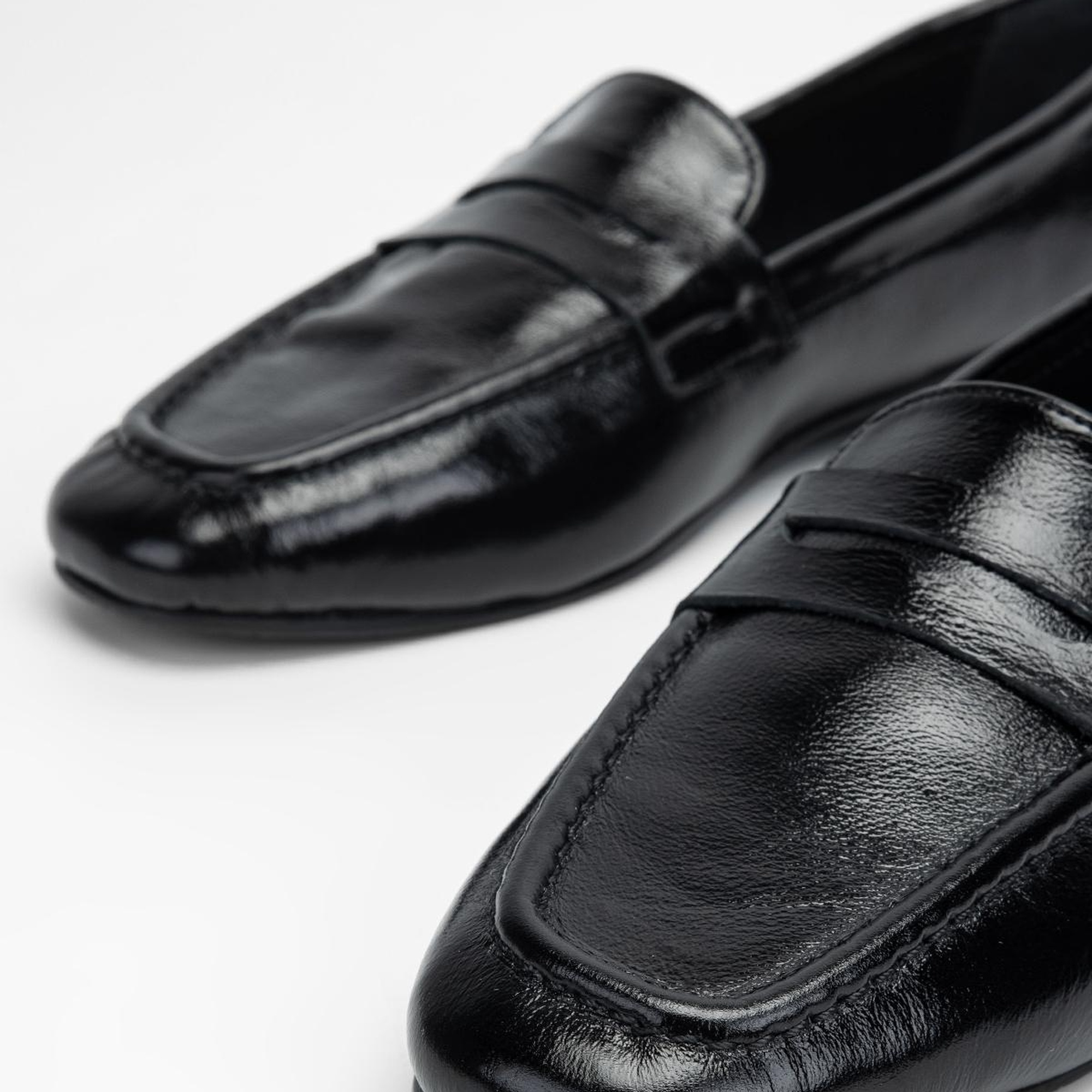 Valmenti Kadın SIYAH KRSK RGN Hakiki Deri Loafer Ayakkabı