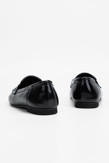  Valmenti Kadın SIYAH KRSK RGN Hakiki Deri Loafer Ayakkabı