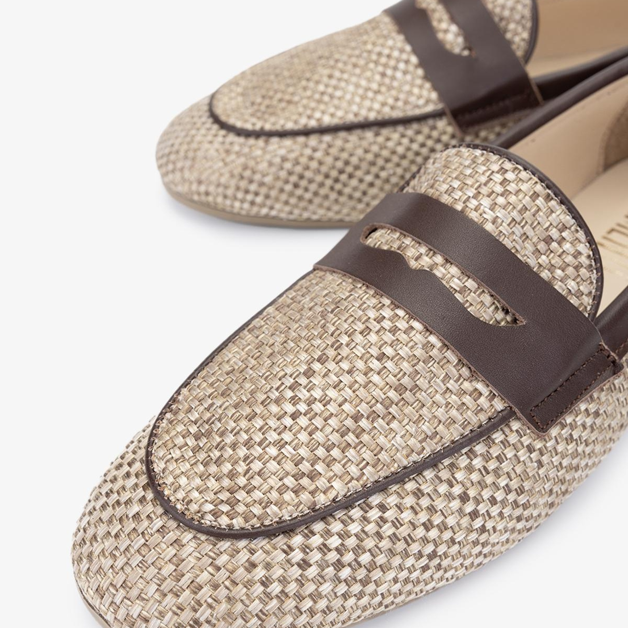 Valmenti Topy Kadın Kahverengi Deri & Tekstil Loafer Ayakkabı