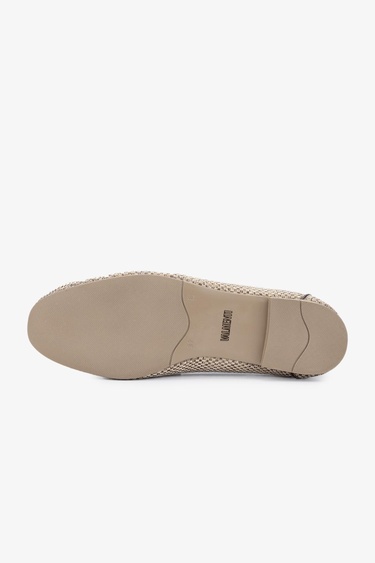  Valmenti Topy Kadın Kahverengi Deri & Tekstil Loafer Ayakkabı