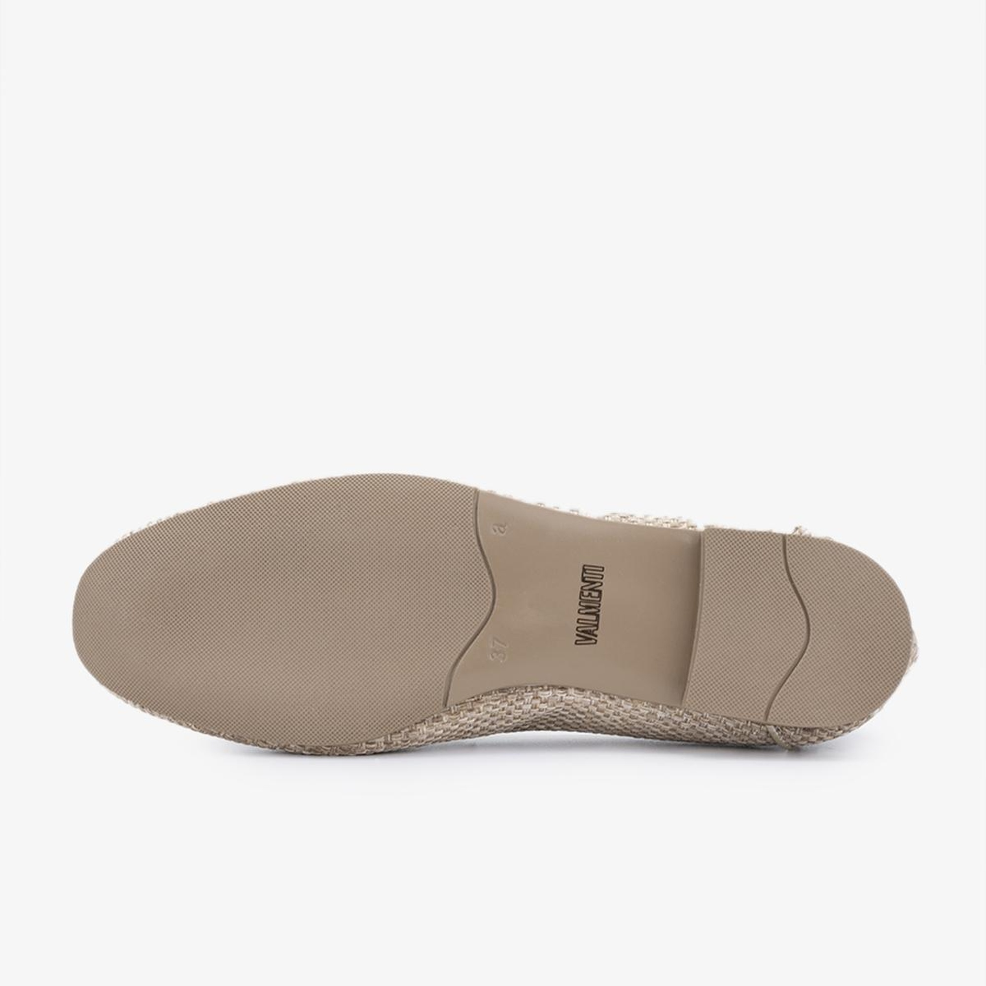 Valmenti Topy Kadın Naturel/Gold Deri & Tekstil Loafer Ayakkabı