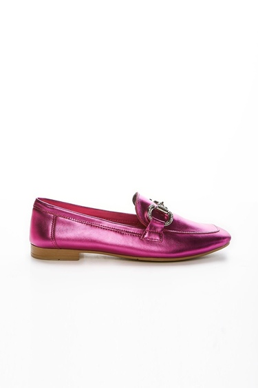  Valmenti Ester Kadın Fuşya Hakiki Deri Loafer Ayakkabı