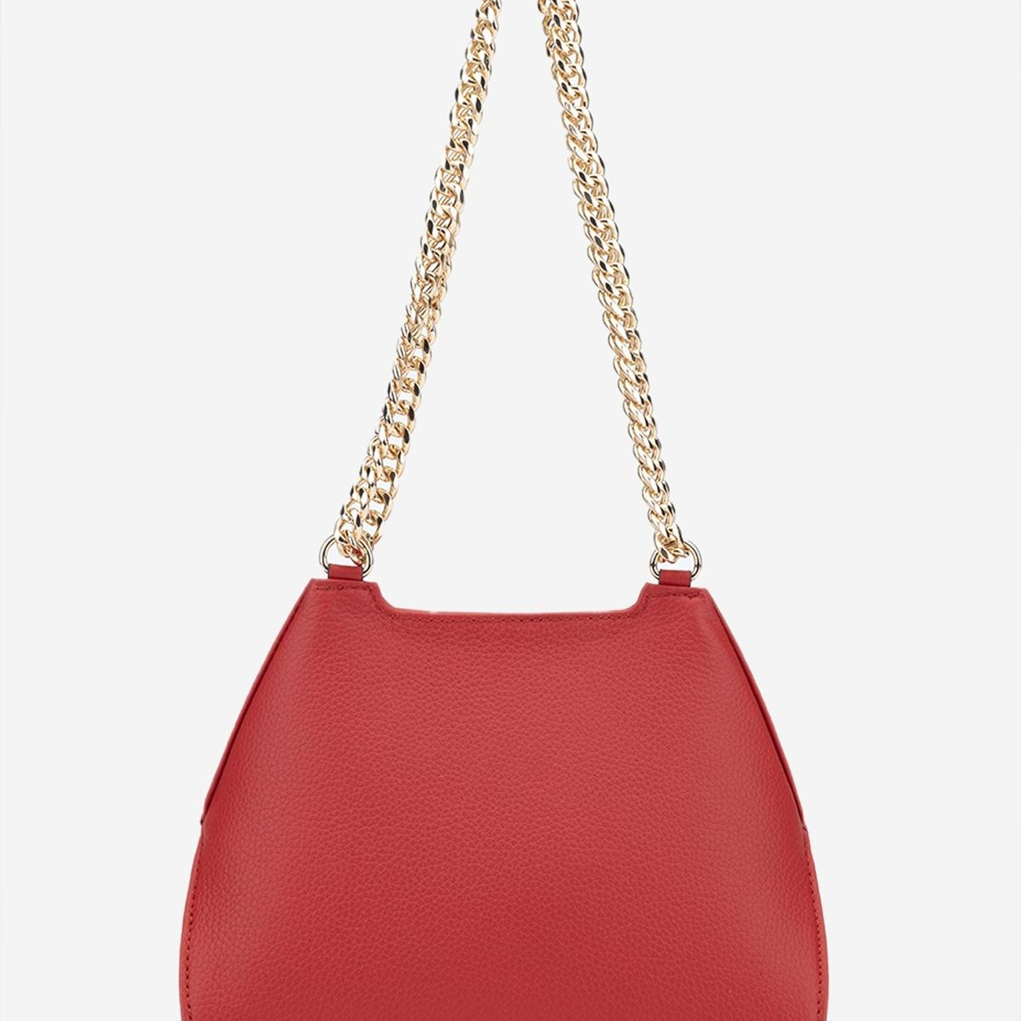 Valmenti Samsa Kadın Kırmızı Floter Hakiki Deri Omuz Çanta