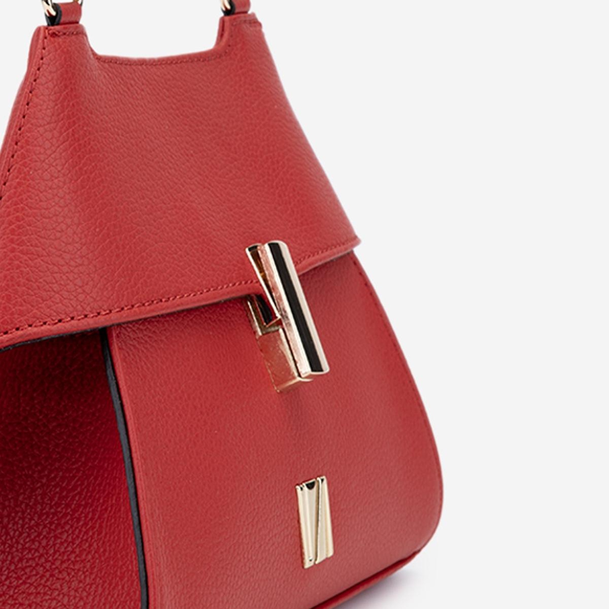 Valmenti Samsa Kadın Kırmızı Floter Hakiki Deri Omuz Çanta