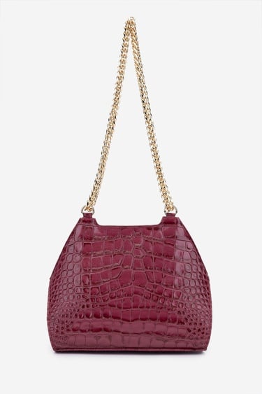  Valmenti Samsa Kadın Fuşya Hakiki Deri Omuz Çanta