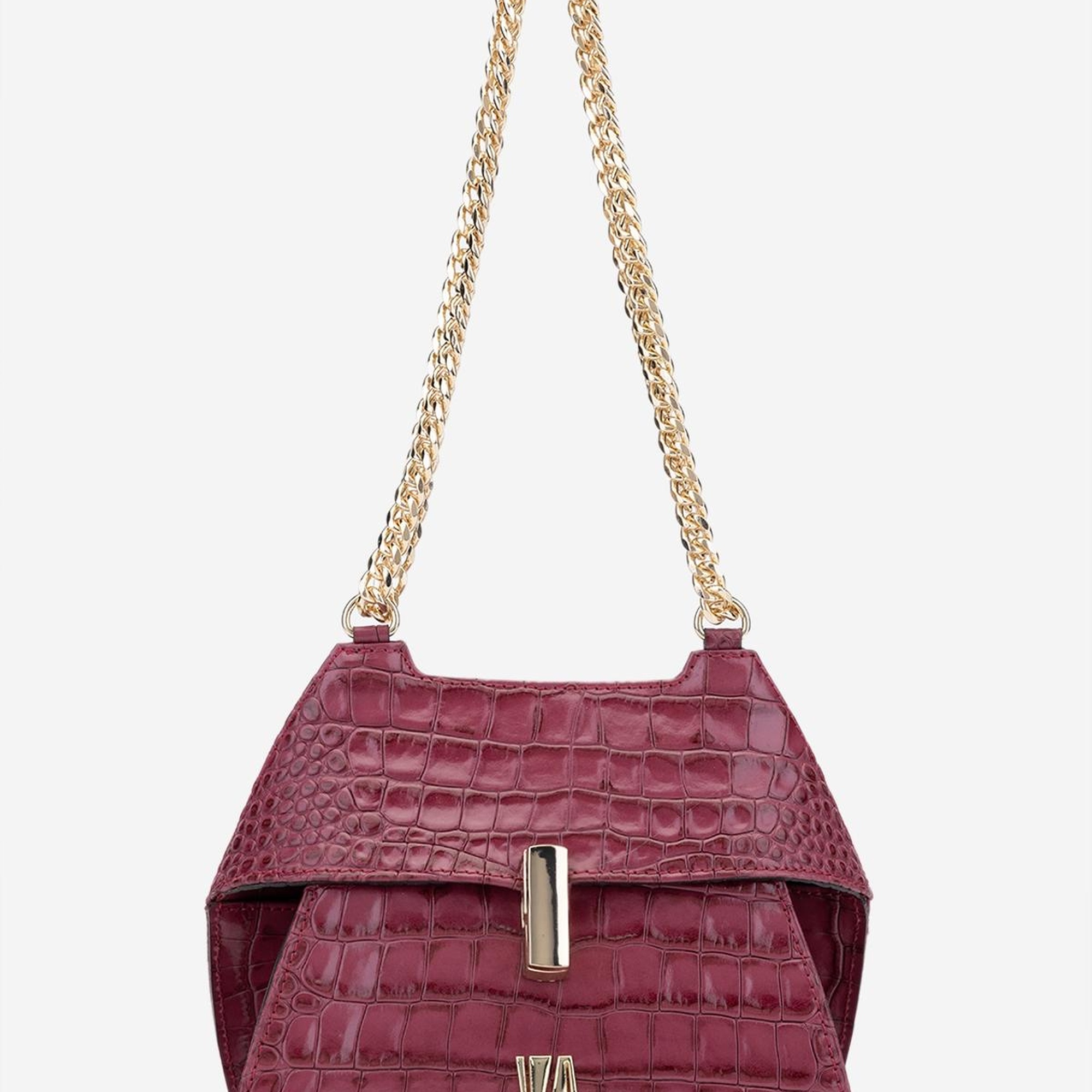 Valmenti Samsa Kadın Fuşya Hakiki Deri Omuz Çanta