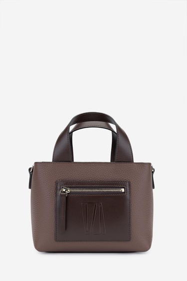  Valmenti Zumba Kadın Kahverengi Hakiki Deri El Çantası