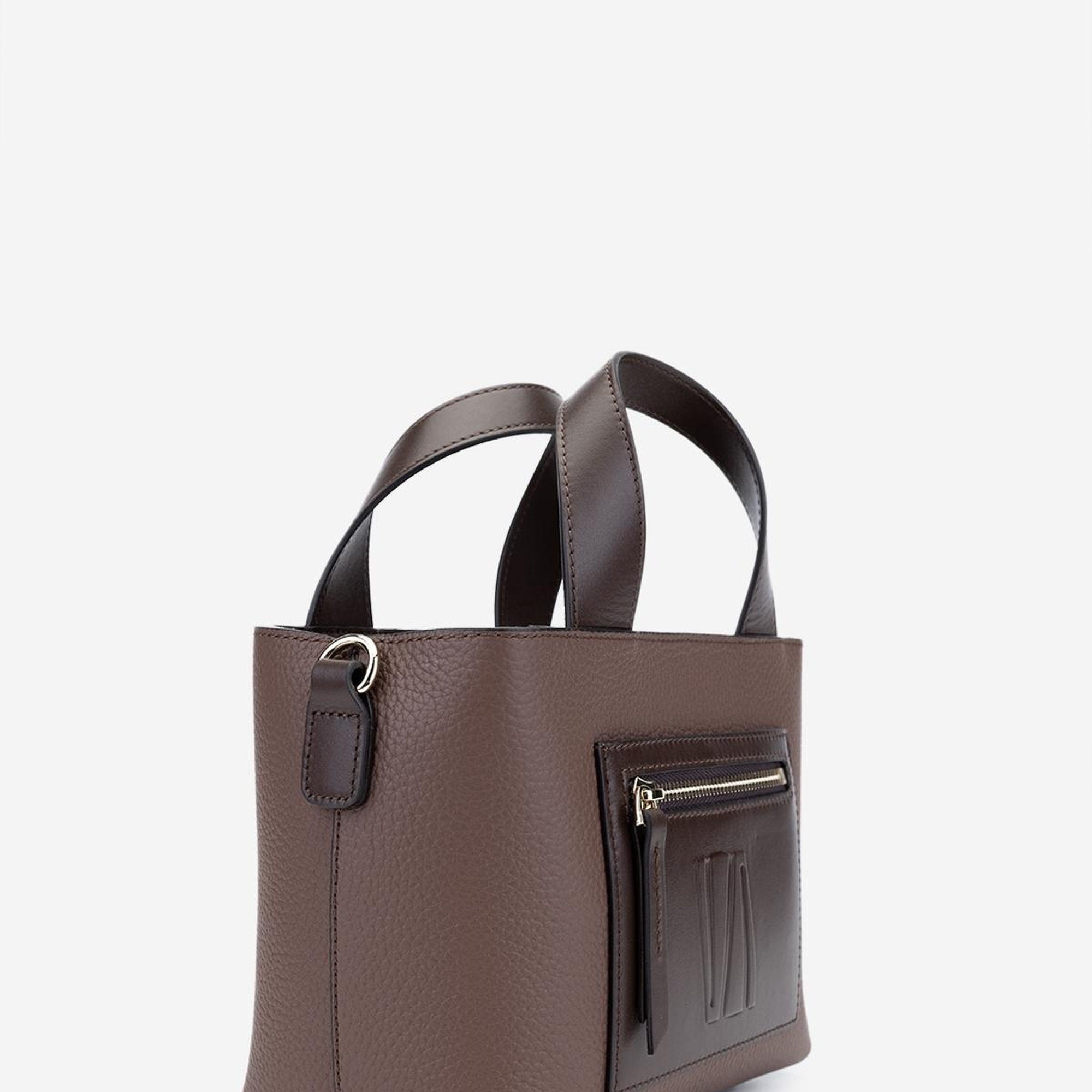 Valmenti Zumba Kadın Kahverengi Hakiki Deri El Çantası