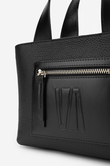  Valmenti Zumba Kadın Siyah/Siyah Hakiki Deri El Çantası