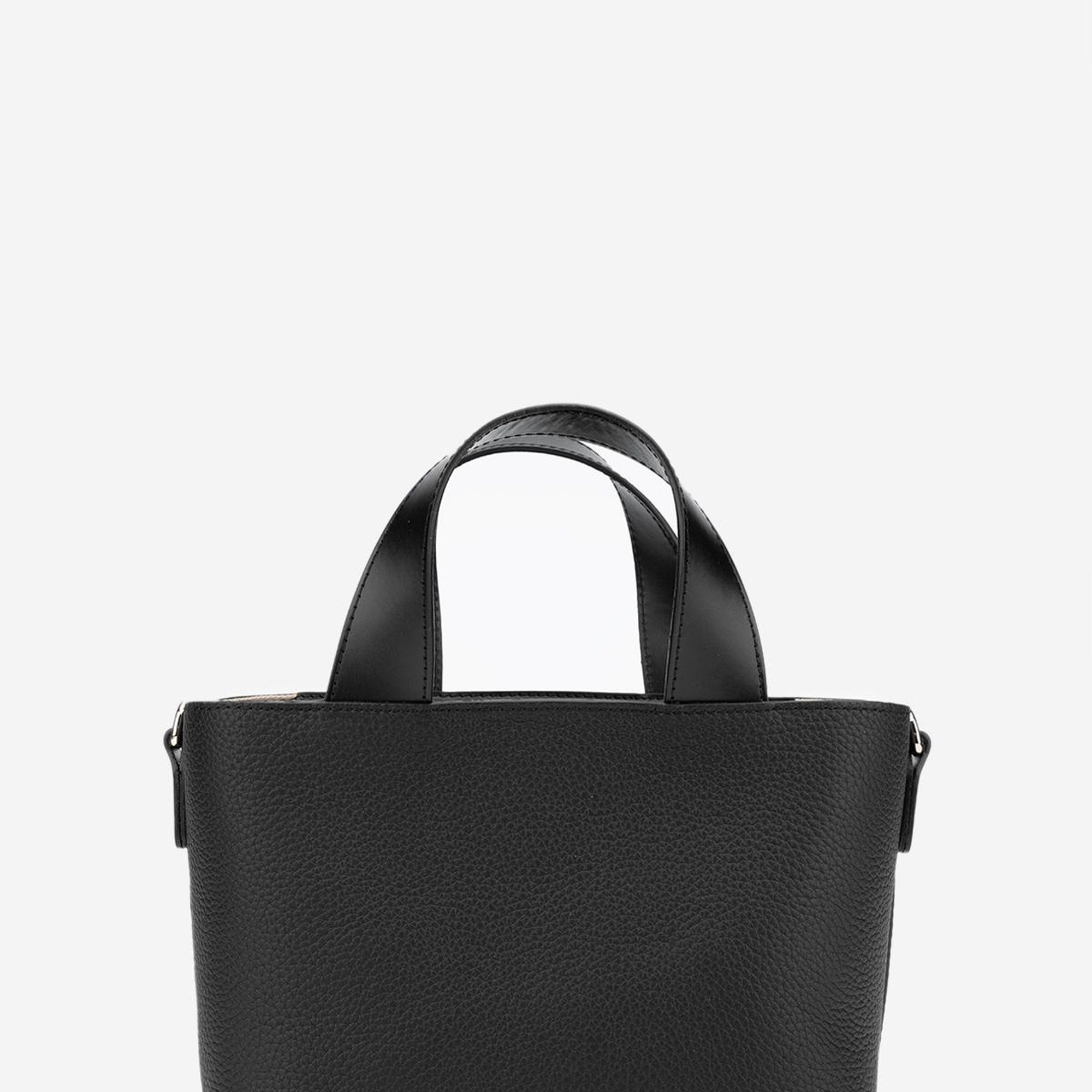 Valmenti Zumba Kadın Siyah/Siyah Hakiki Deri El Çantası