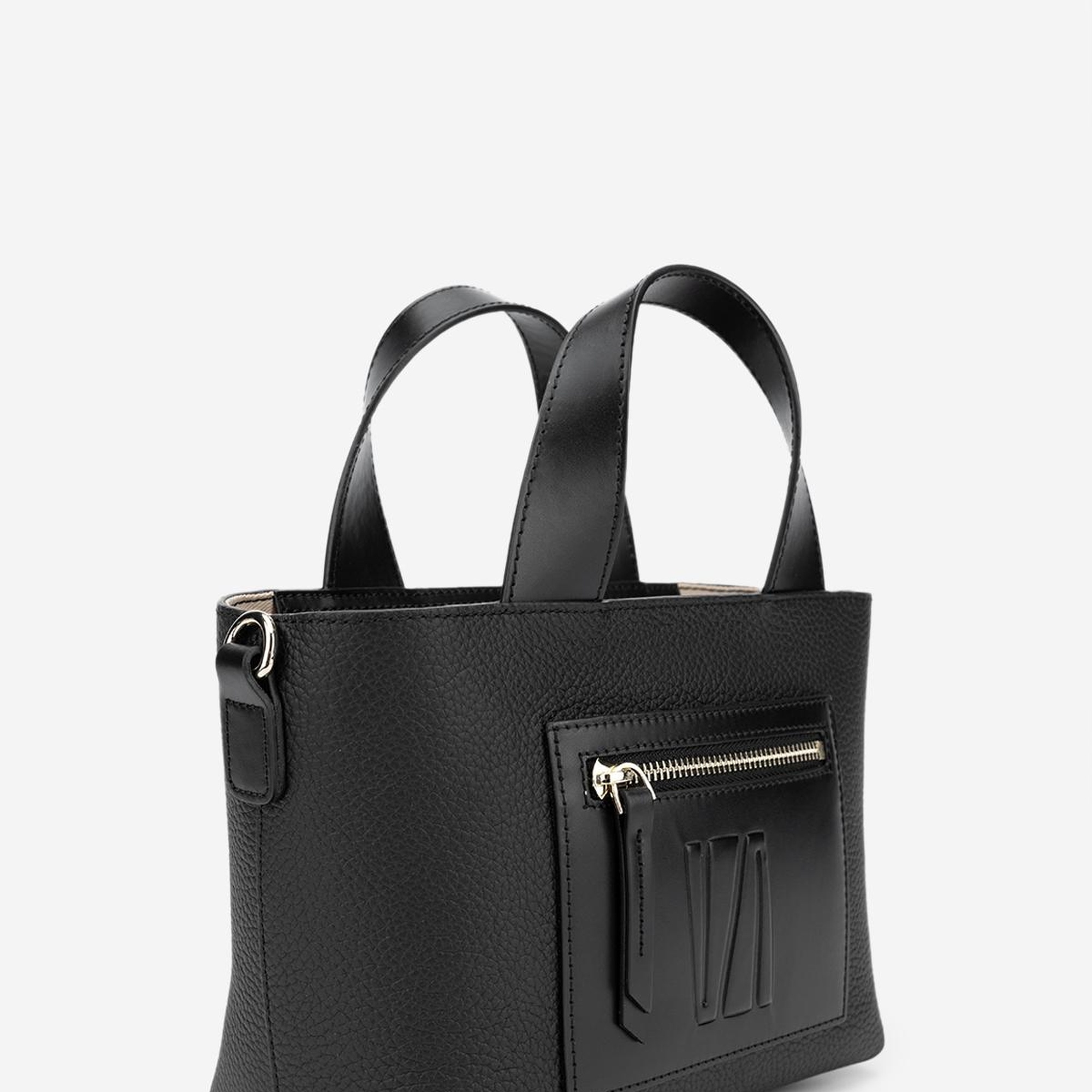 Valmenti Zumba Kadın Siyah/Siyah Hakiki Deri El Çantası