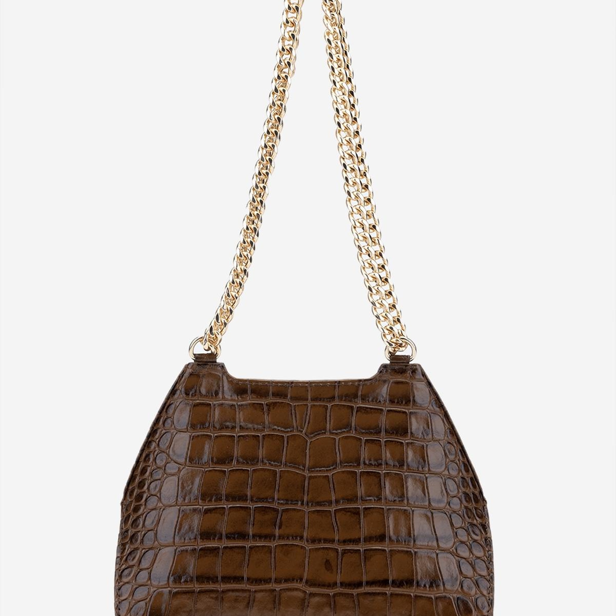 Valmenti Samsa Kadın Kahverengi Hakiki Deri Omuz Çanta