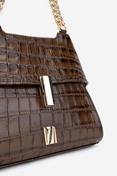  Valmenti Samsa Kadın Kahverengi Hakiki Deri Omuz Çanta