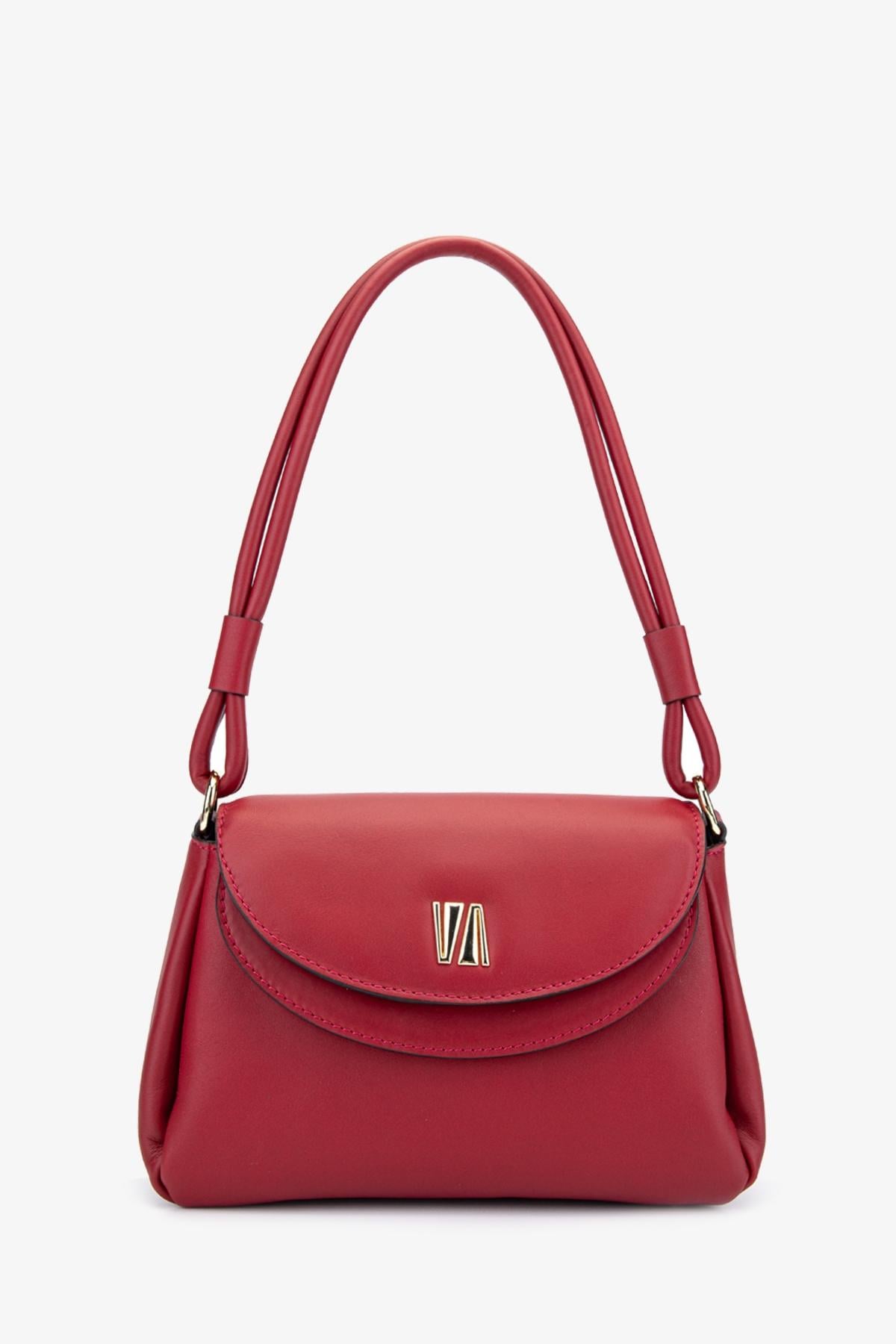  Valmenti Caly Kadın Kırmızı Hakiki Deri Omuz Çanta