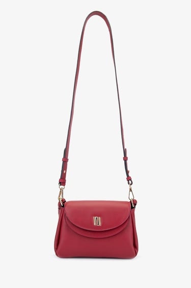  Valmenti Caly Kadın Kırmızı Hakiki Deri Omuz Çanta