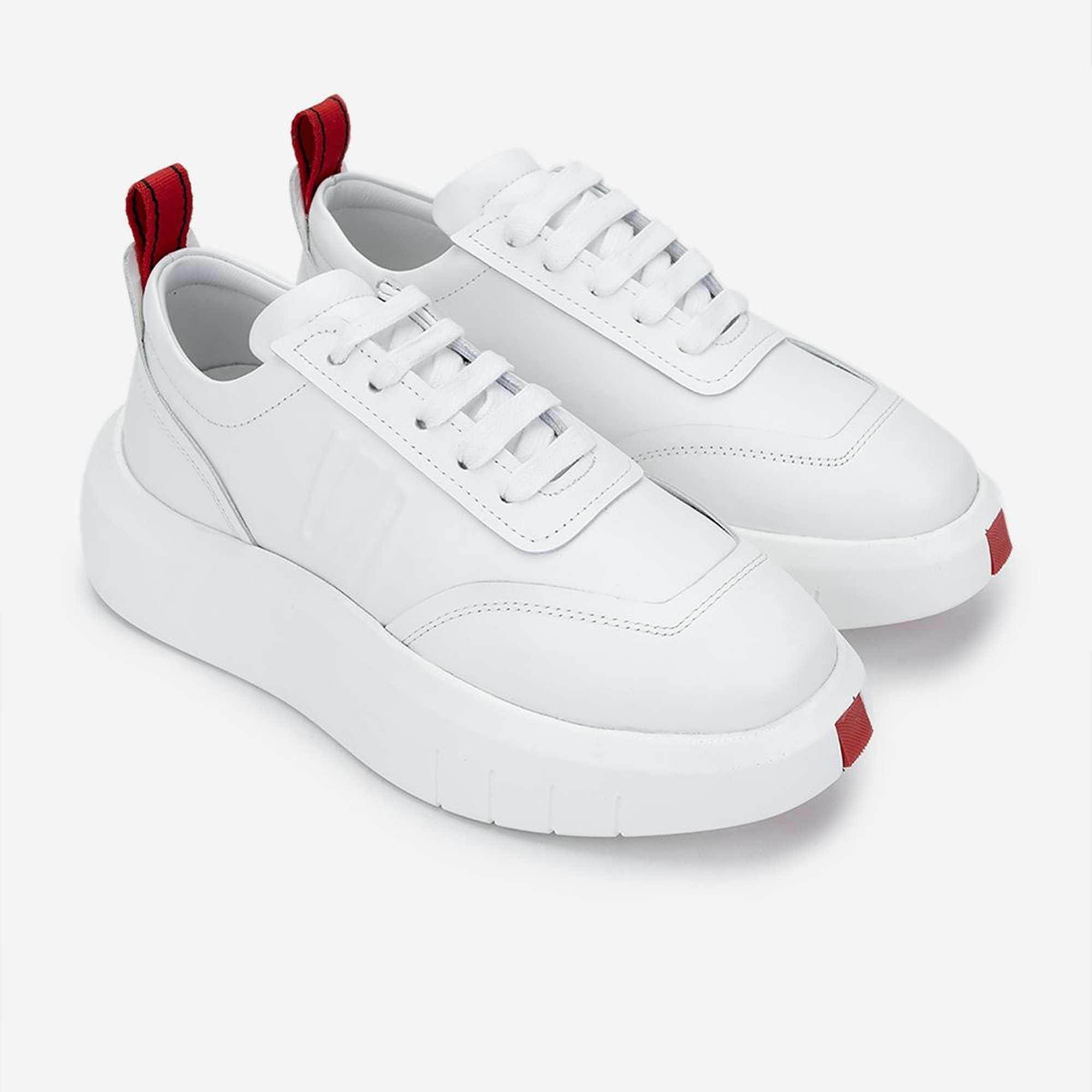 Valmenti Erkek Hakiki Deri Beyaz Sneakers & Spor Ayakkabı