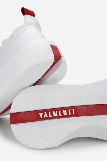  Valmenti Erkek Hakiki Deri Beyaz Sneakers & Spor Ayakkabı